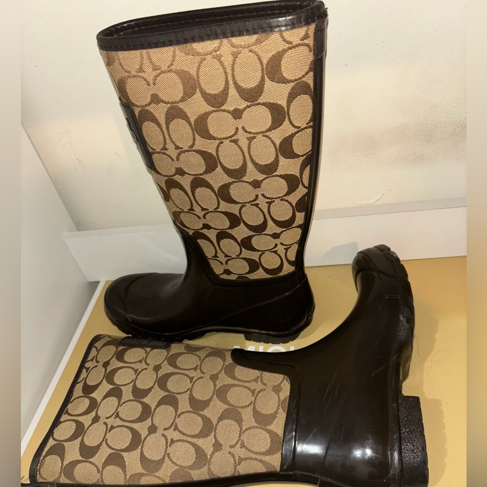 Coach rain boots